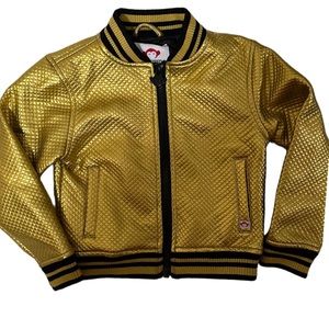 Appaman metallic gold jacket Toddler Sz 3T
